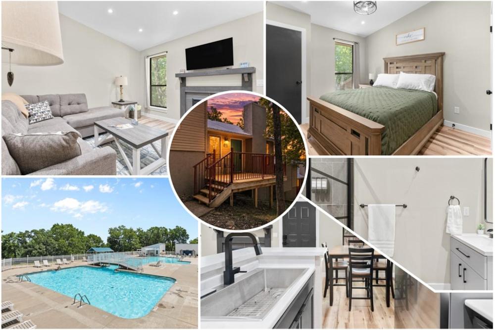 a collage of pictures of a house at Timber and Trail in Kimberling City
