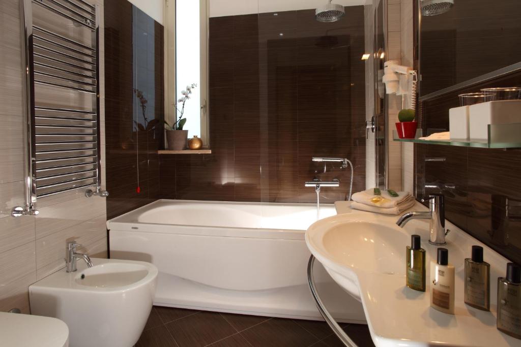 Koupelna v ubytování Hotel & Spa Villa Mercede
