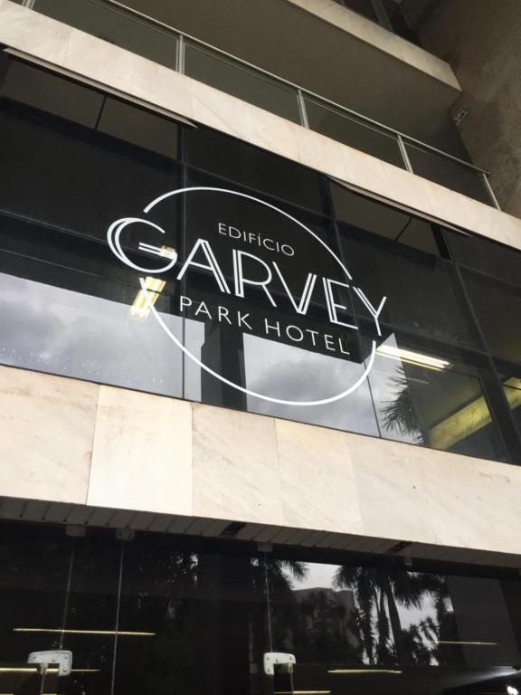 a sign for a carney park hotel on the side of a building at MIX APART Hotel in Brasília