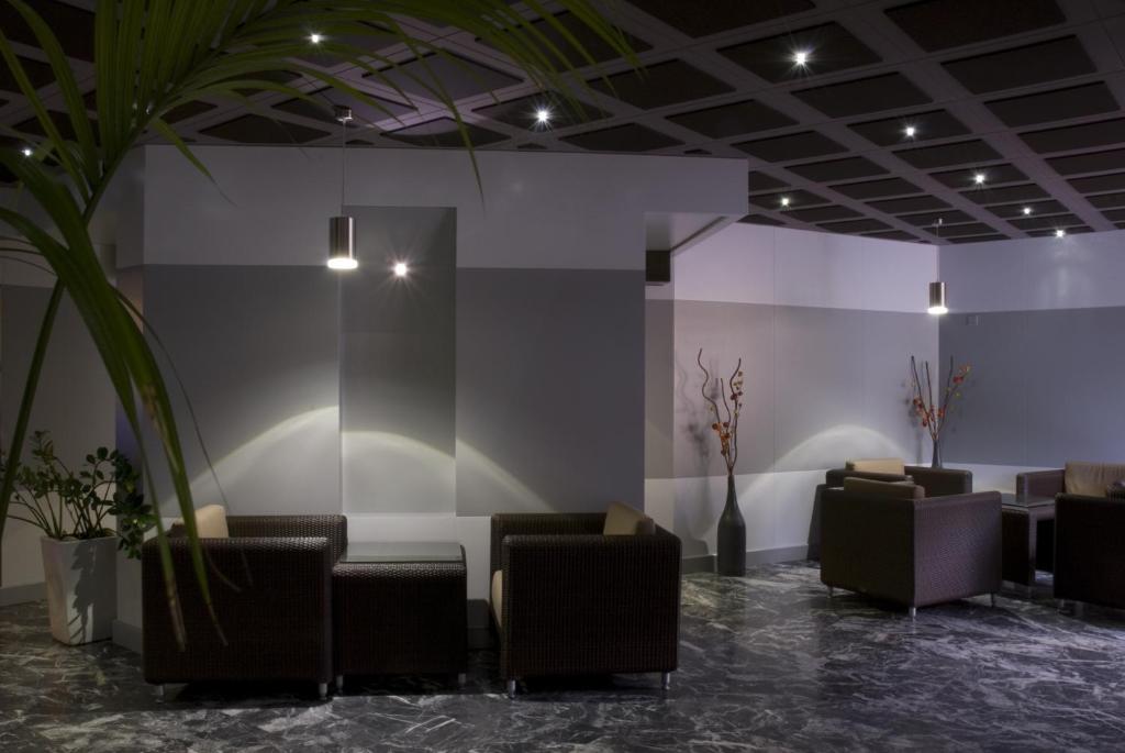 Posezení v ubytování Hotel Restaurant La Porte d'Octodure
