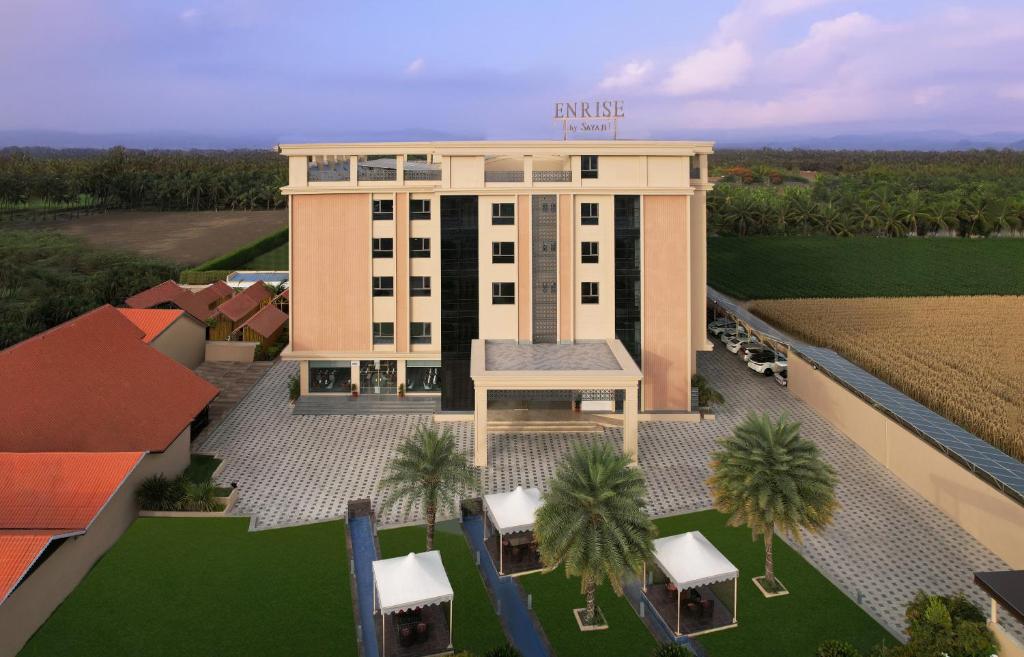 an overhead view of a building with palm trees at Enrise By Sayaji Somnath in Somnath