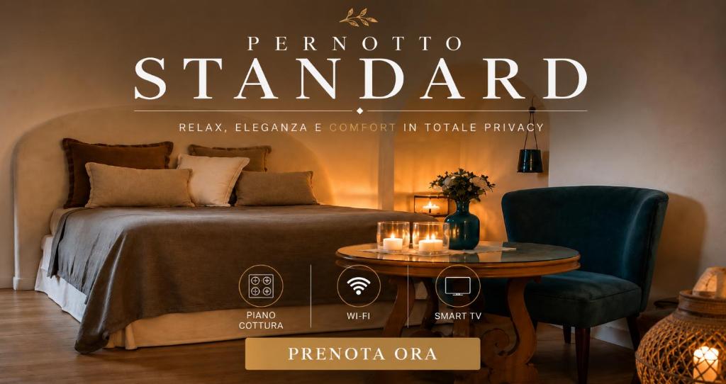 Llit o llits en una habitació de Piervì Suite