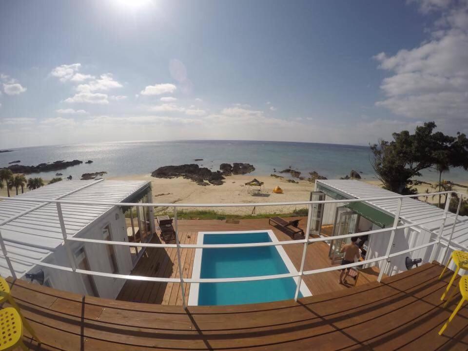 a view of the beach from a cruise ship at The Villa Kazbo in Amami