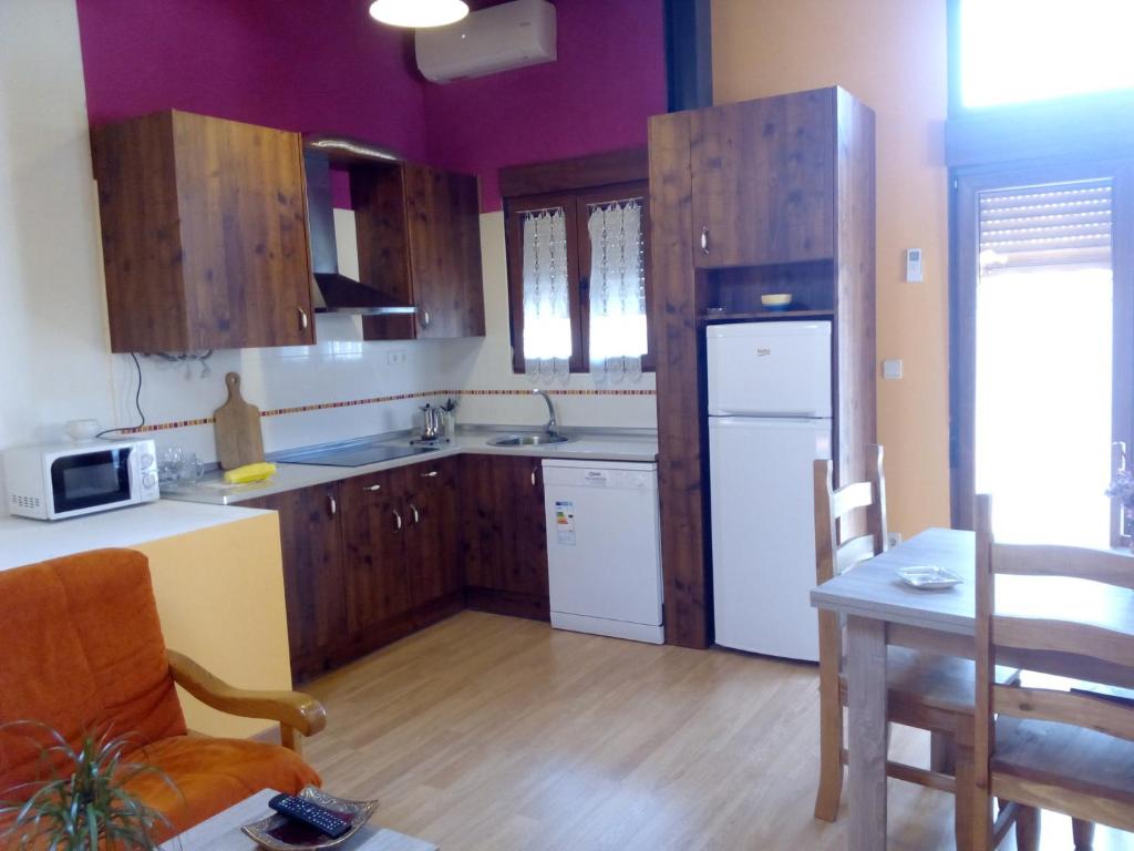 Eldhús eða eldhúskrókur á Casa Javier