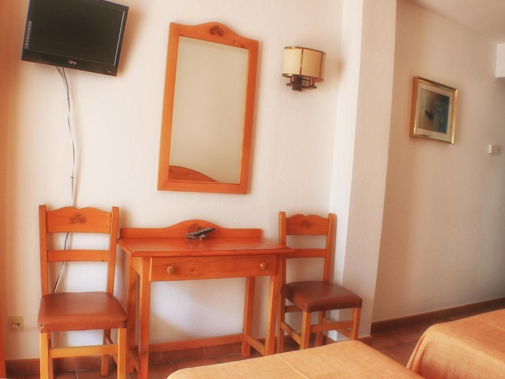 TV a/nebo společenská místnost v ubytování Hotel Parc