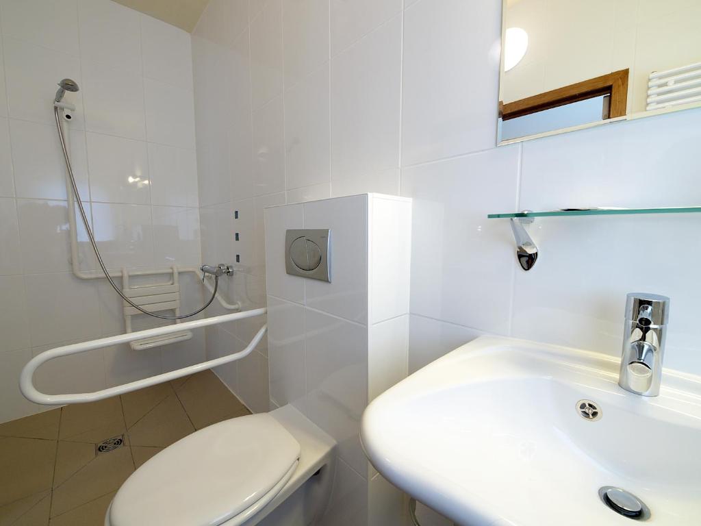 Koupelna v ubytování Hotel José
