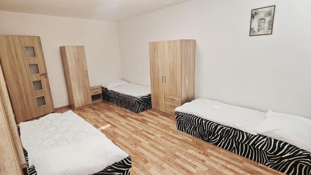 a room with two beds in a room at Apartmán pro 3 osoby, Most M3 in Most
