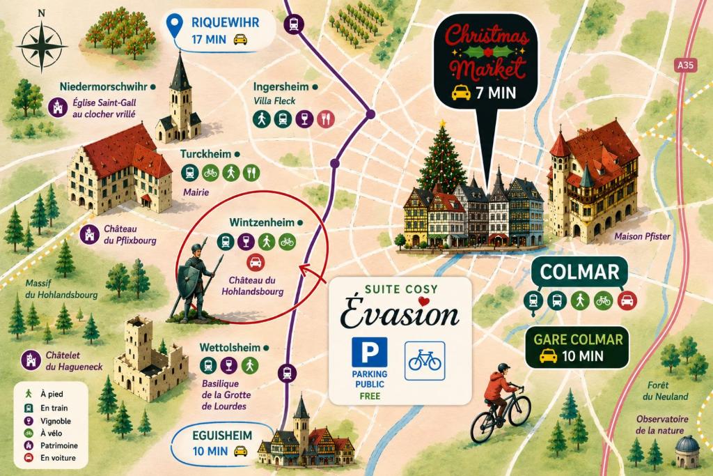 Suite cosy indépendante Évasion 2 proximité Colmar – photo 27