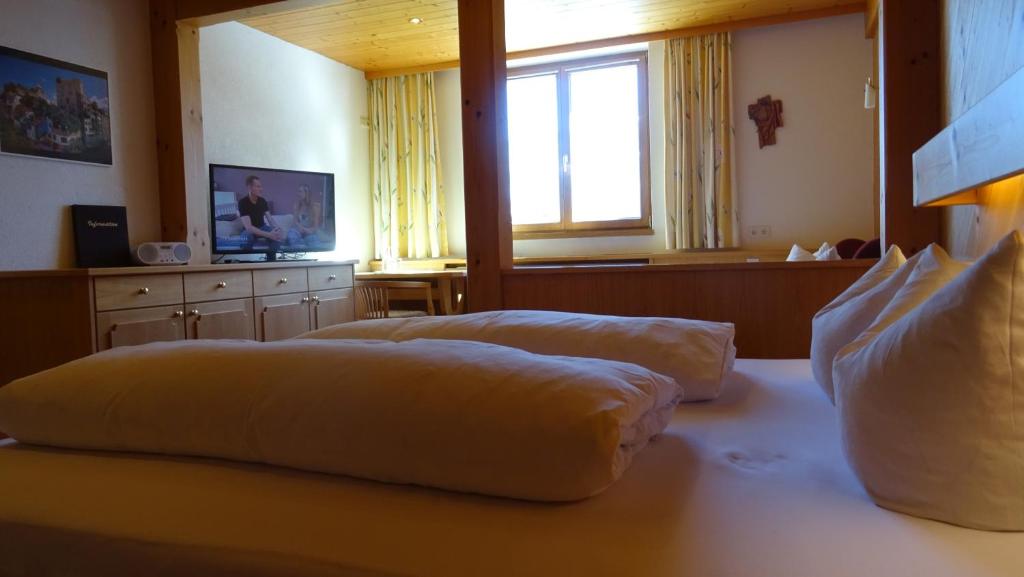 TV a/nebo společenská místnost v ubytování Pension Edelweiss