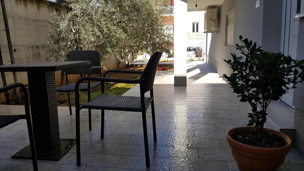 Balkón nebo terasa v ubytování Apartments Parcela