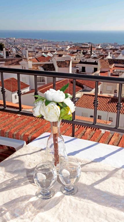 Balkón nebo terasa v ubytování Hotel Casa Rosa
