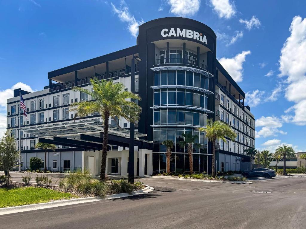 an office building with a sign that reads camarilla at Cambria Hotel Jacksonville in Jacksonville