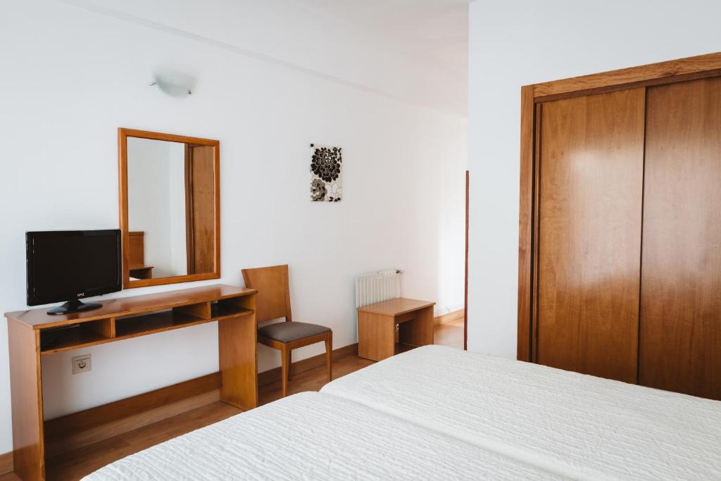 TV a/nebo společenská místnost v ubytování Hotel Teremar