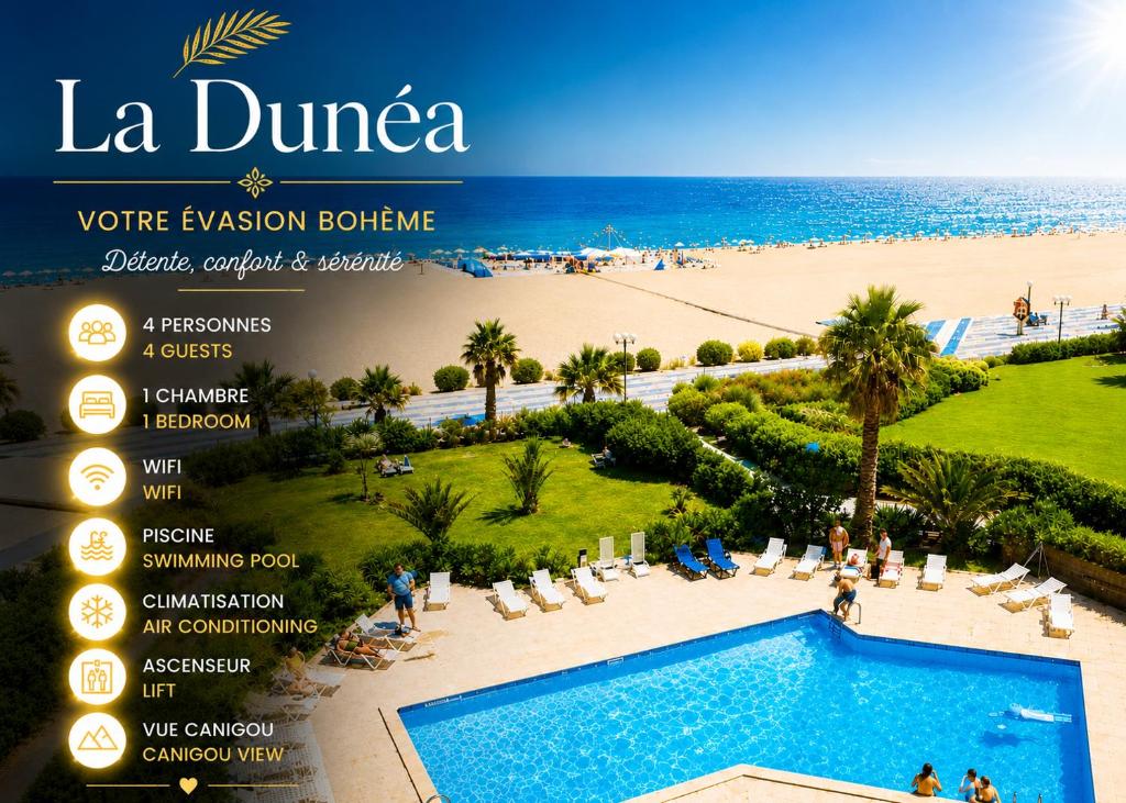 La Dunéa 4 Pers Clim Ascenseur Piscine Mer