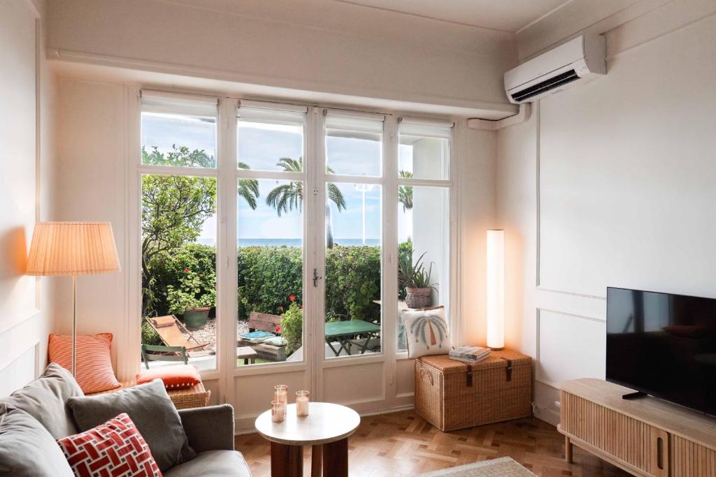 Jardin privé & plage - Promenade des Anglais