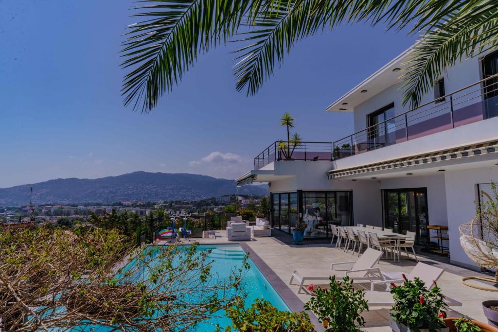 Luxury Villa Cannes Pool Sea View 10 People