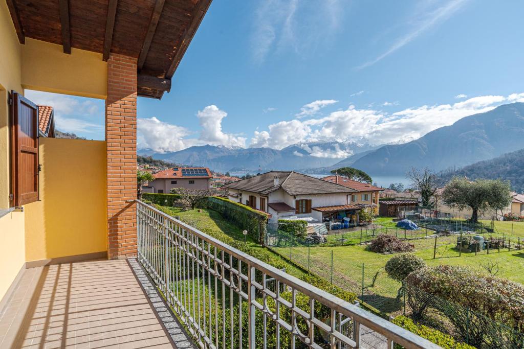 a view from the balcony of a house at Lenno Glamour in Lenno