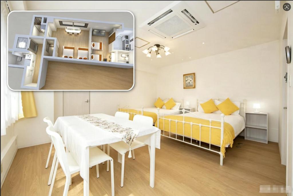 NonNon House 大阪日本橋好立地豊富設備多様間取りグループ向け簡易キッチン付き