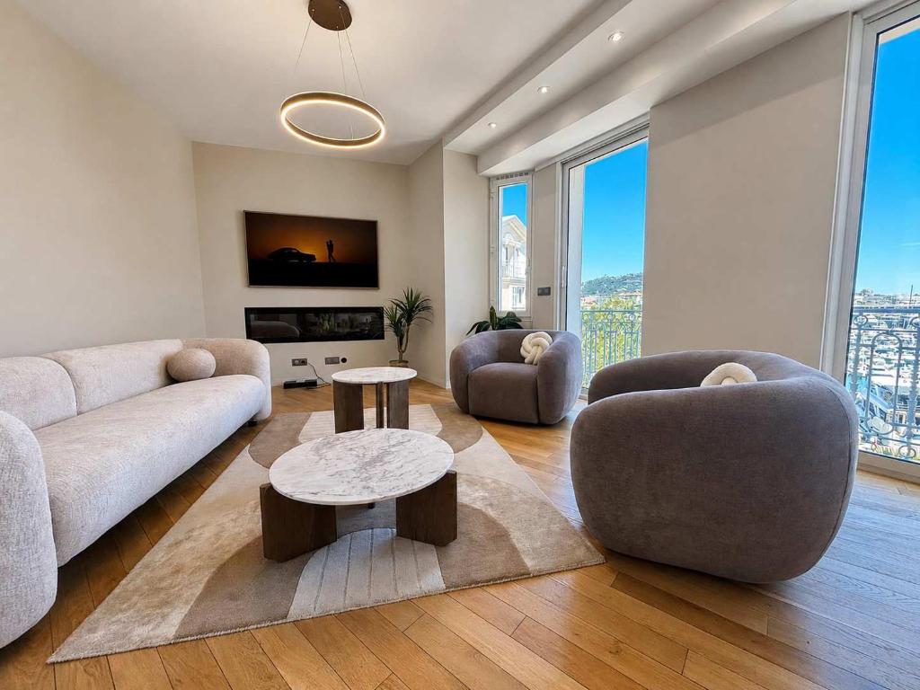 Luna apartment - Harbor View 3beds-3baths 10min to Palais