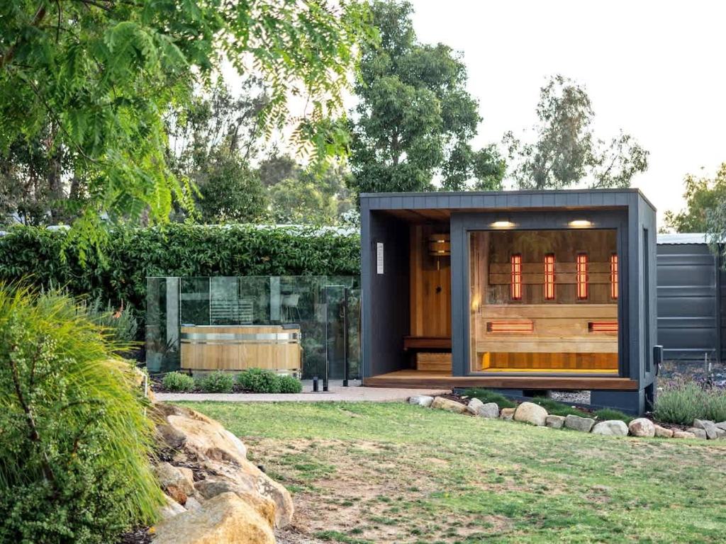 a tiny house in a garden at Seaview Yallingup - Nature & Spa Sanctuary in Yallingup