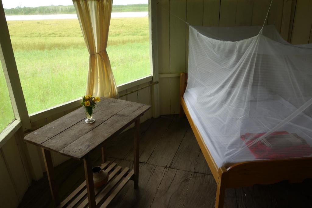 Postel nebo postele na pokoji v ubytování Libertad Jungle Lodge
