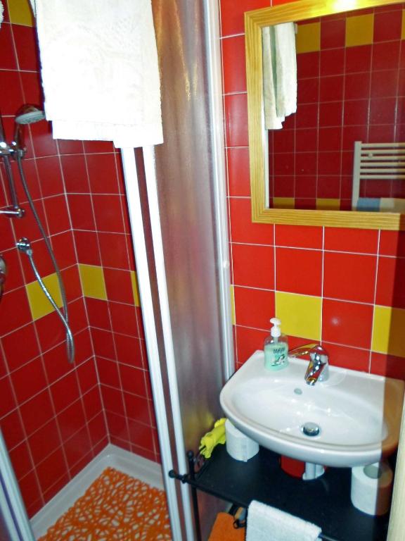 Koupelna v ubytování Puffele b&b