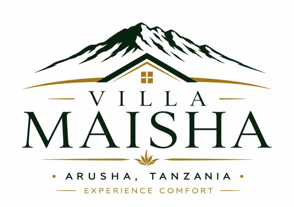 a logo for the village of marska with a mountain at Villa Maisha in Arusha
