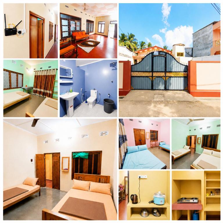 a collage of photos with different types of buildings at Yarl Retreat Villa - Non-AC in Jaffna