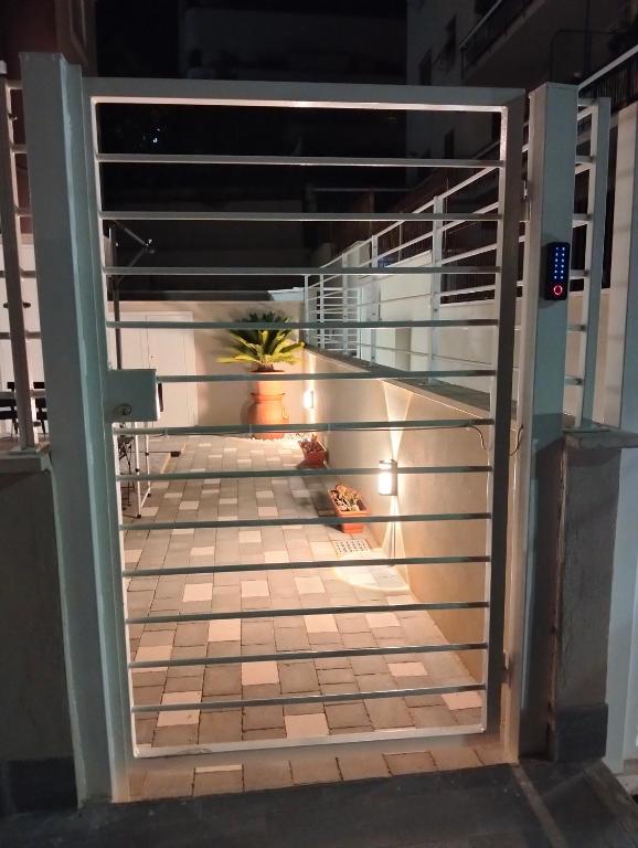 a view of a stairway with a metal railing at La Casa di Mami in Velletri