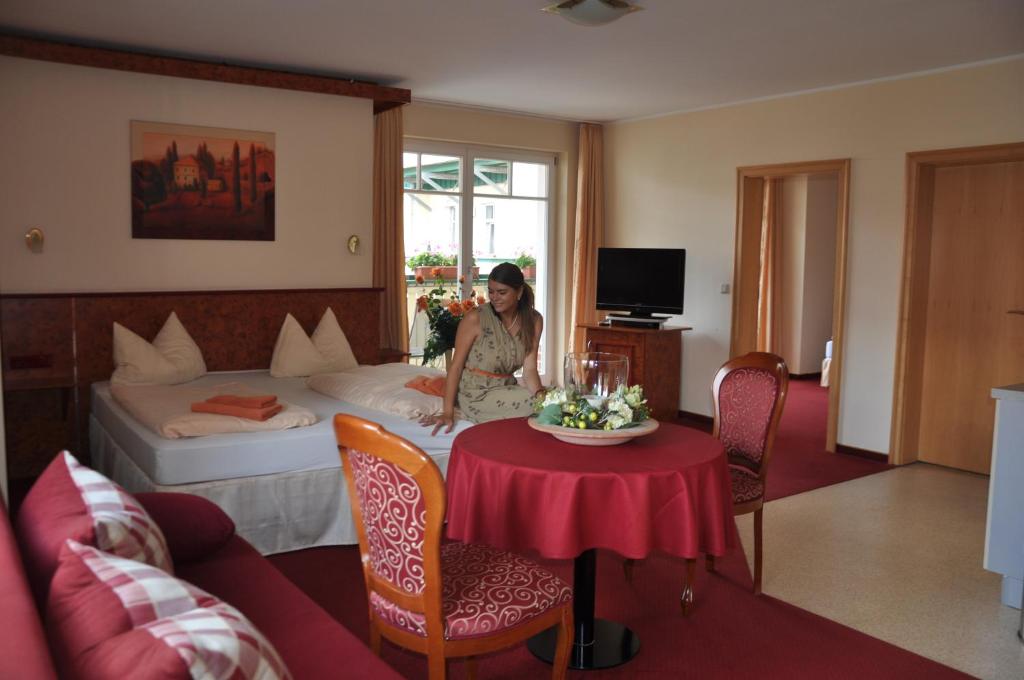 TV a/nebo společenská místnost v ubytování Apart Hotel Wernigerode