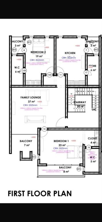 a diagram of a floor plan of a house at nathy luxury homes in Orogwe