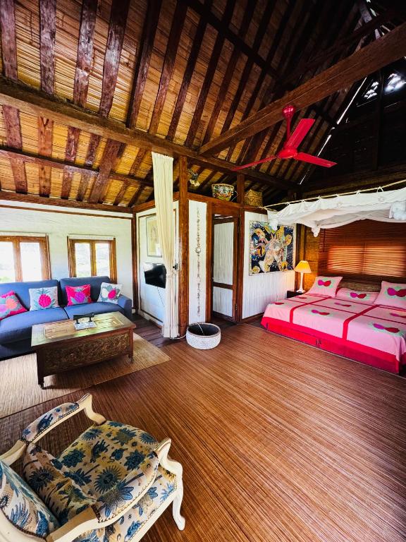Fare TEAK avec Palapa et piscine partagée - photo 2 - Moorea, Polynésie