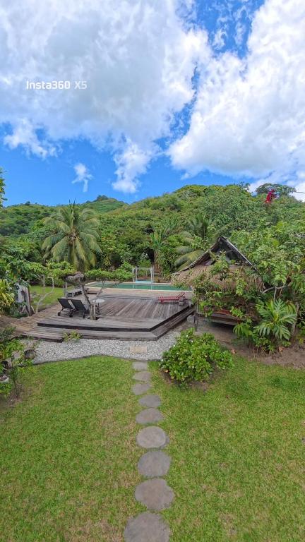 Fare TEAK avec Palapa et piscine partagée - photo 10 - Moorea, Polynésie