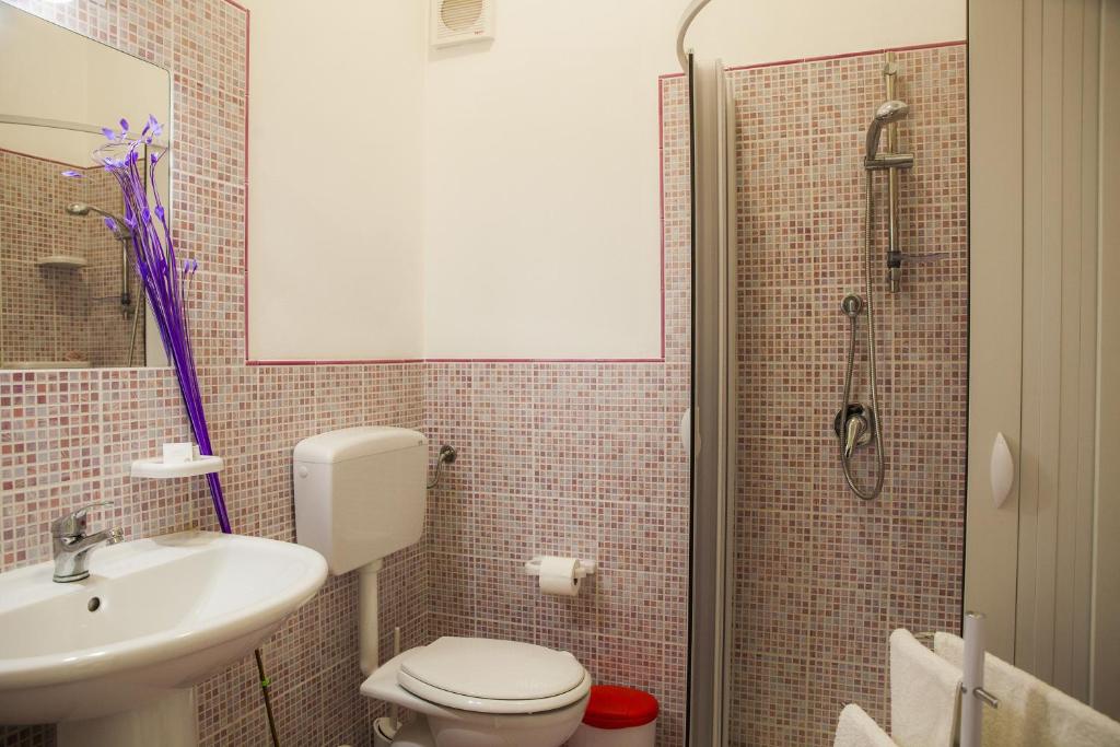 Koupelna v ubytování B&B Giosy