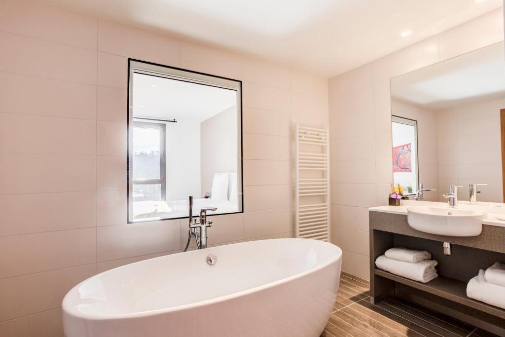 Koupelna v ubytování Hotel ParkSaône