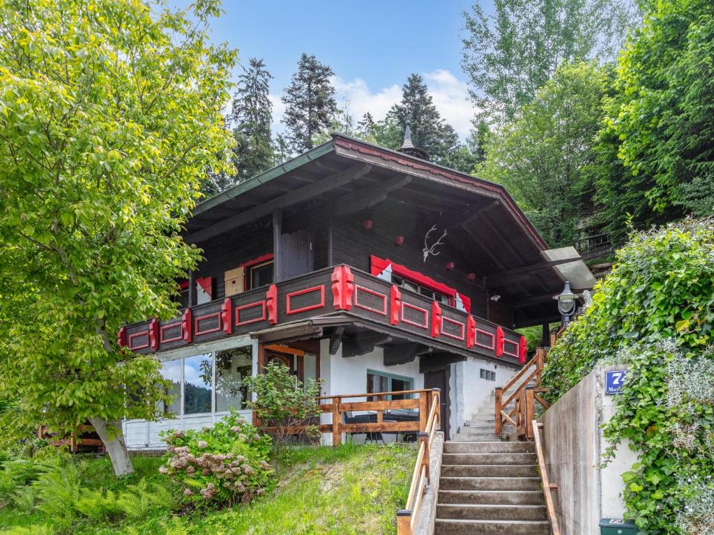 a house with a staircase leading up to it at MAYR 74 in Wörgl
