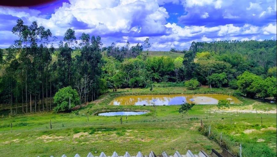 a view of a field with two ponds at Regional Park in Rafard