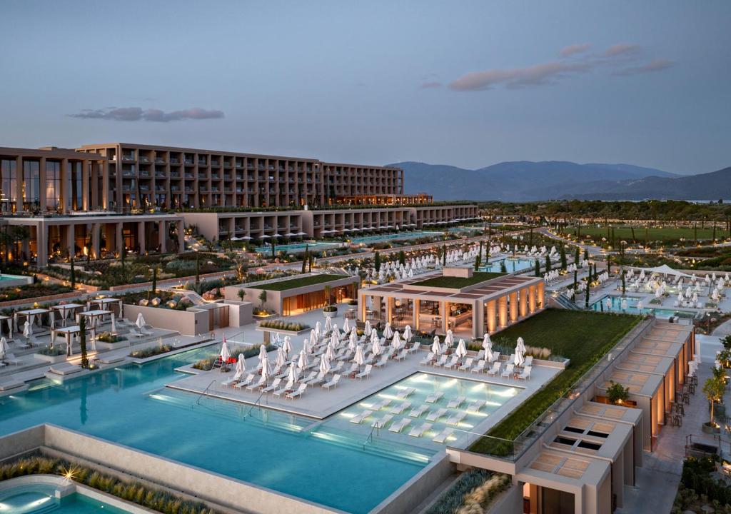 a rendering of a resort with a swimming pool at Akra Didim Resort & SPA in Didim