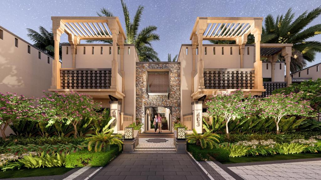 a rendering of the front of a villa at Taj Pushkar Resort & Spa, Rajasthan in Pushkar
