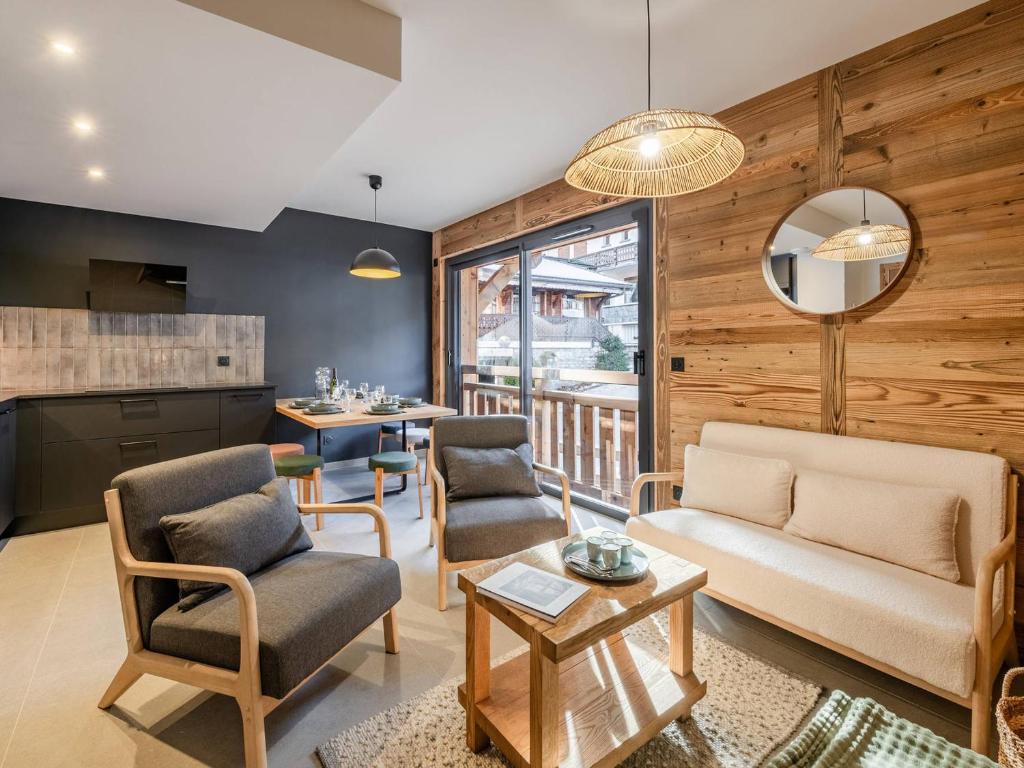 Morzine: Appart 6 pers, 41m², centre, ski-in/ski-out