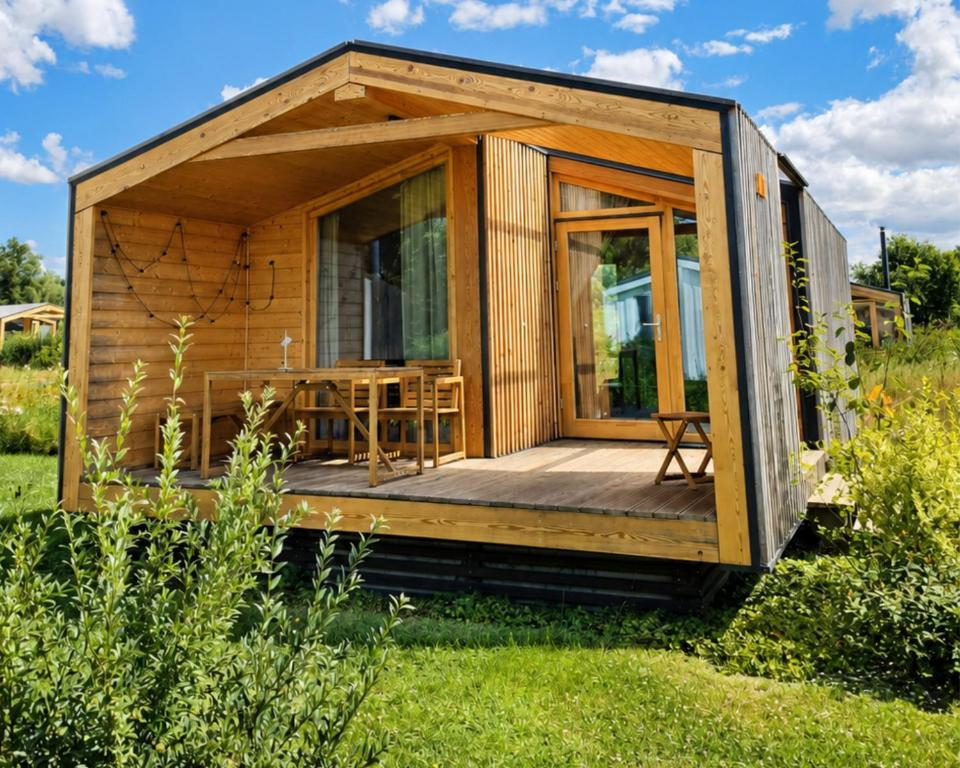 Jardí fora de 405 Gemütliches Tiny House am Deich