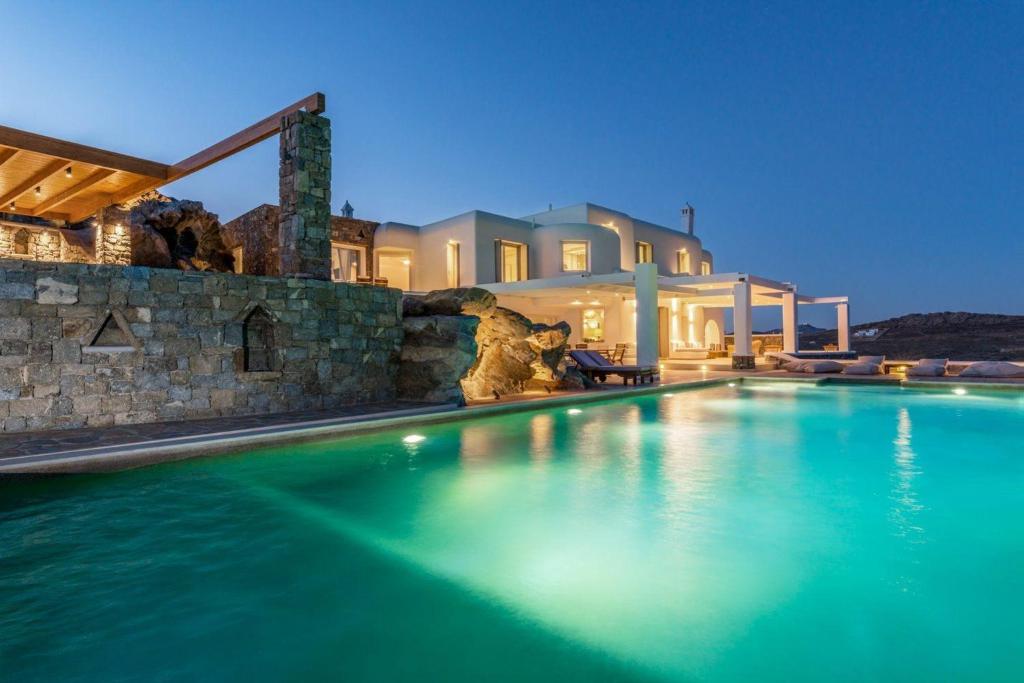 Gorgeous Mykonos Villa 12 Bedrooms Villa Nova Light Private Pool