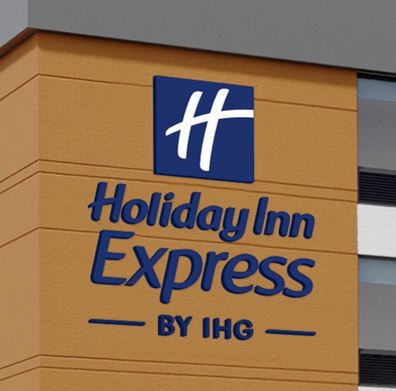 a box with the holiday inn express logo on it at Holiday Inn Express & Suites Southfield - Detroit in Southfield