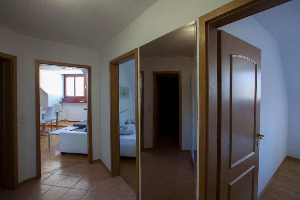 Postel nebo postele na pokoji v ubytování Apartment Center