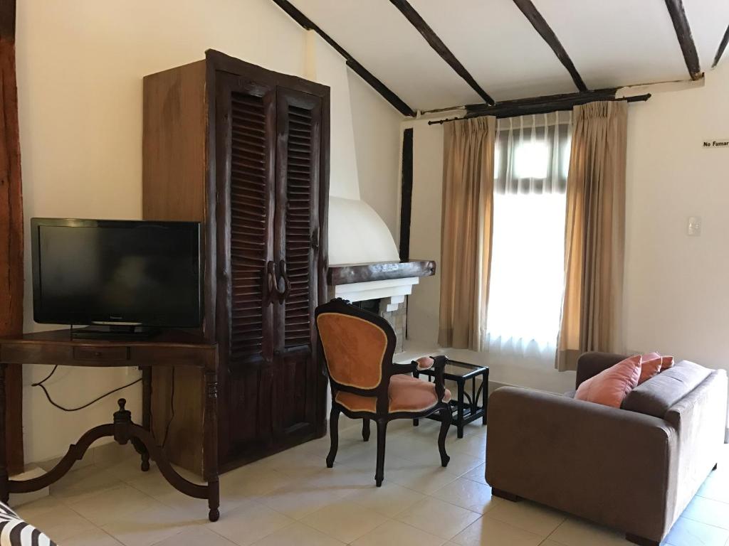TV a/nebo společenská místnost v ubytování La Quinta San Andrés