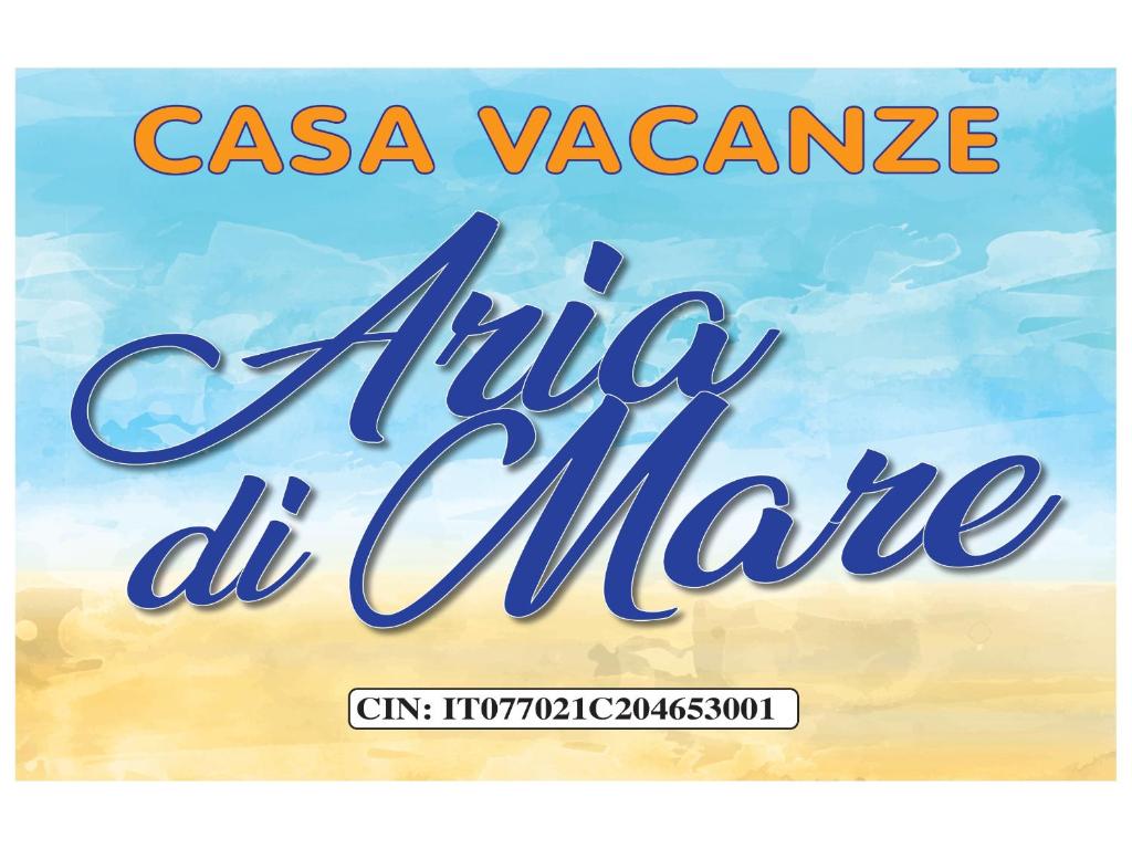 a sign for a cafe at the beach at Casa Vacanza Aria di Mare in Policoro