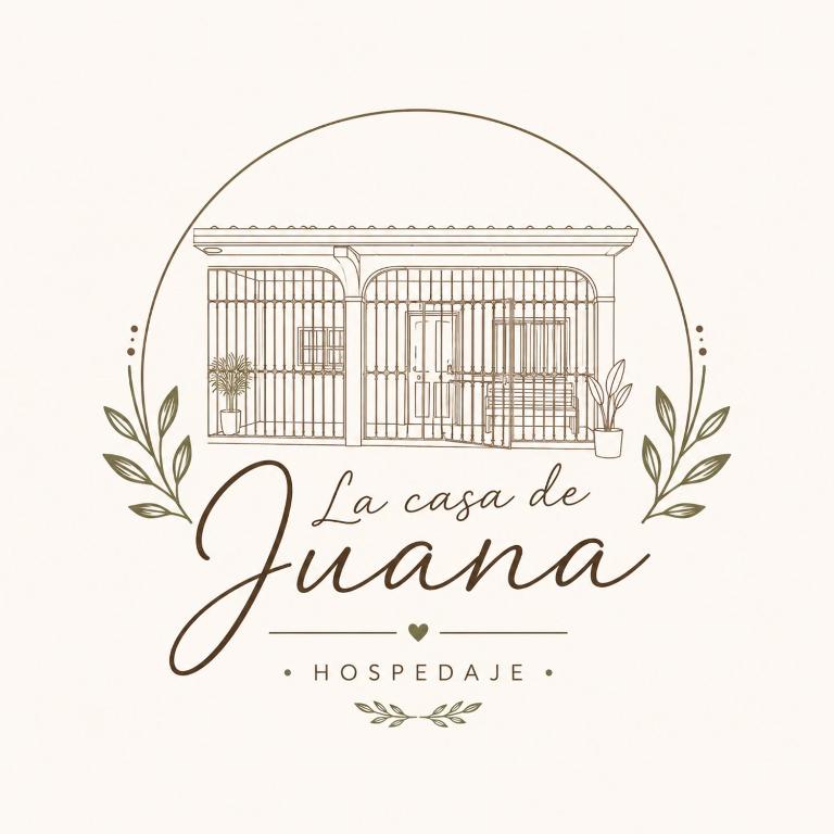 a label with a bird cage with the words la casa de jamaica at La casa de Juana in Las Tablas