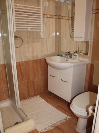Koupelna v ubytování Rooms Alida