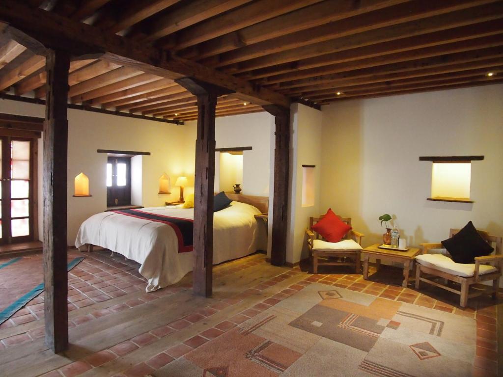Postel nebo postele na pokoji v ubytování The Inn Patan