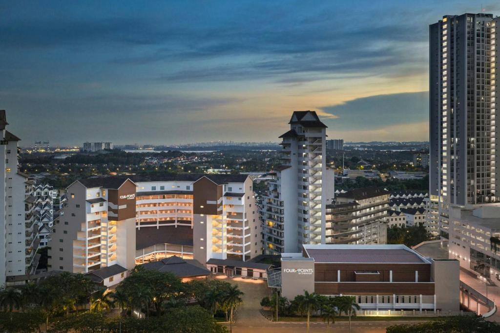 a view of a city with tall buildings at Four Points by Sheraton Johor Bahru in Kampong Telok Jawa
